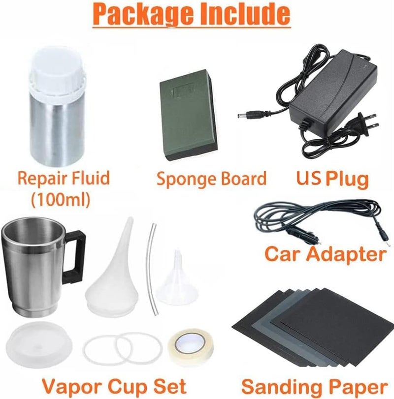 Ghguole Headlight Restoration Kit, Car Headlight Glass Scratch Renovation Tool, Automobile Headlight Lens Polish Repair Tool with UV Block Coat to Remove Yellowing, Haze, Oxidation for Taillights, Foglights - Image 3